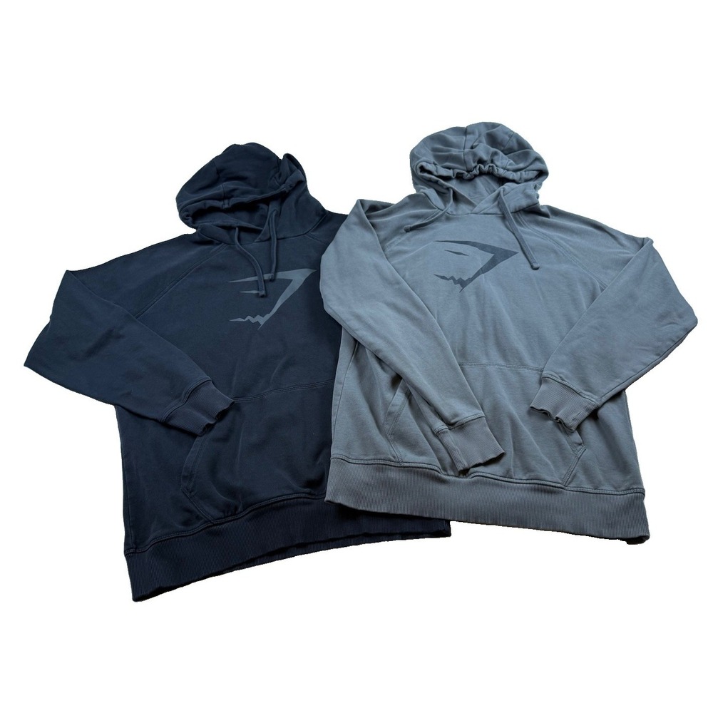 Gymshark Hoodie Lot Of 2 Mens Size S Gray Black